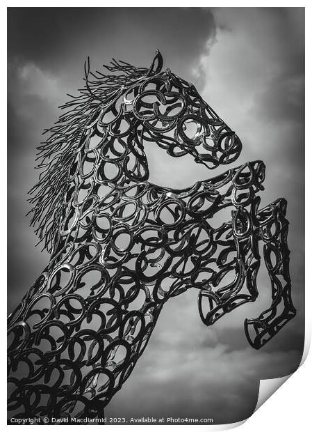 Horse Sculpture Print by David Macdiarmid