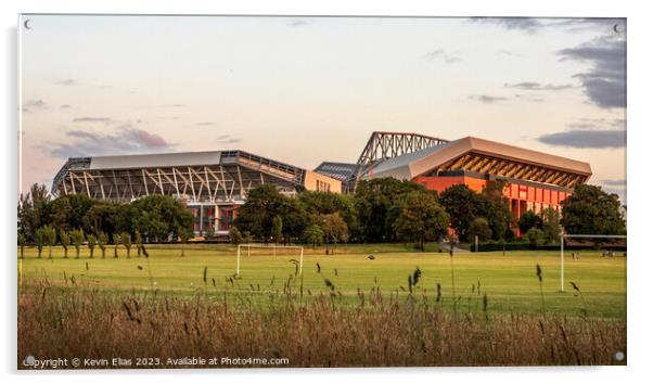 The Glorious Anfield Under Evening Sun Acrylic by Kevin Elias