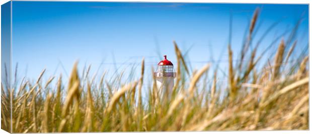Talacre Lighthouse from the Dunes Canvas Print by Celtic Origins