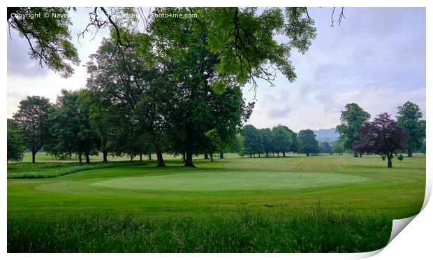 North Inch Golf Course, Perth Print by Navin Mistry