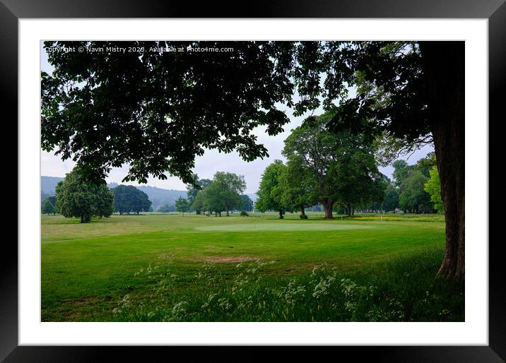 North Inch Golf Course, Perth Framed Mounted Print by Navin Mistry