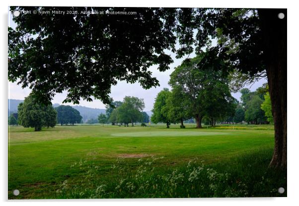 North Inch Golf Course, Perth Acrylic by Navin Mistry