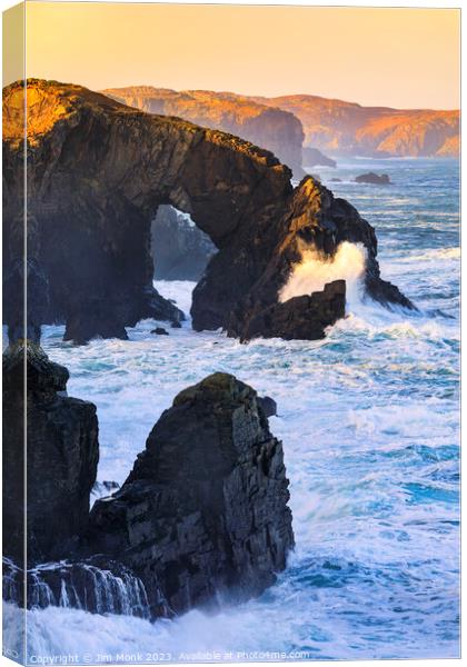 Stac a' Phris,  Isle of Lewis Canvas Print by Jim Monk