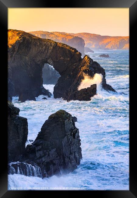 Stac a' Phris,  Isle of Lewis Framed Print by Jim Monk