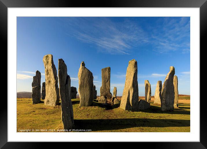 Callanish Standing Stones Framed Mounted Print by Jim Monk