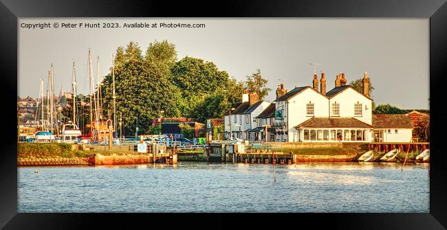 Heybridge Basin From The Blackwater Framed Print by Peter F Hunt