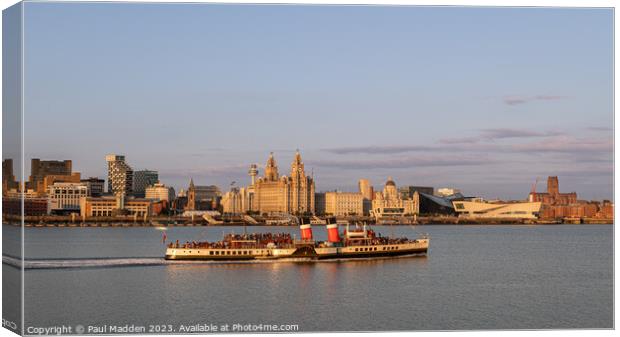 The Waverley in Liverpool Canvas Print by Paul Madden