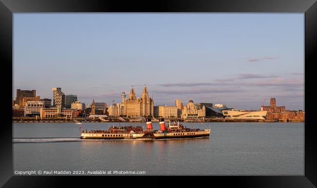 The Waverley in Liverpool Framed Print by Paul Madden