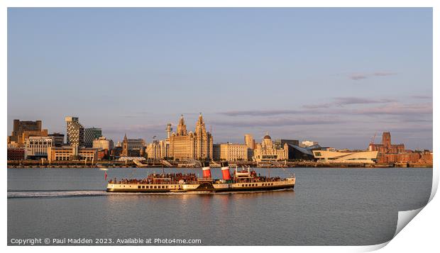 The Waverley in Liverpool Print by Paul Madden