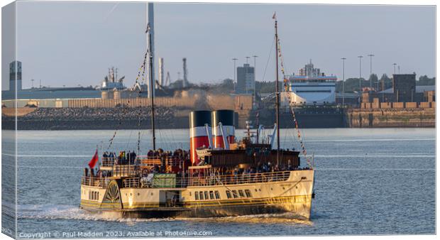 The Waverley Paddle Steamer Canvas Print by Paul Madden