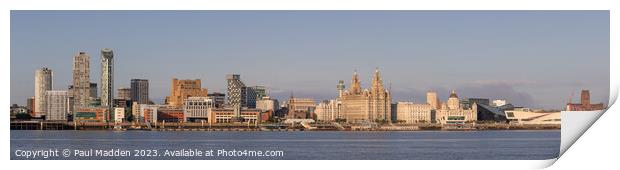 Liverpool Waterfront Panorama Print by Paul Madden