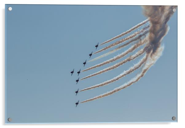 Red Arrows Cygnet  Acrylic by J Biggadike