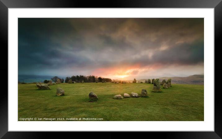 The Mystical Castlerigg Stone Circle Framed Mounted Print by Ian Flanagan