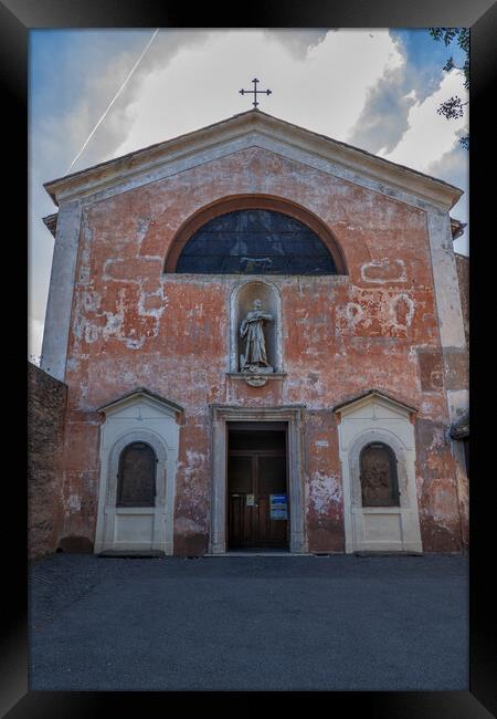 Church of San Bonaventura al Palatino in Rome Framed Print by Artur Bogacki