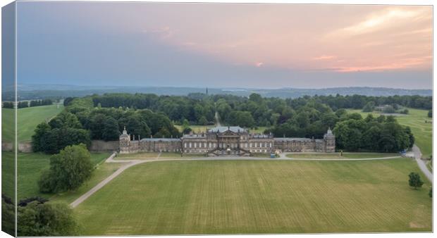 Wentworth Woodhouse Aerial View Canvas Print by Apollo Aerial Photography