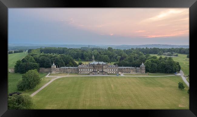 Wentworth Woodhouse Aerial View Framed Print by Apollo Aerial Photography