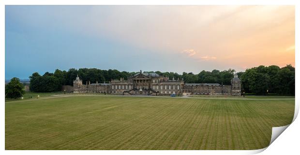 Wentworth Woodhouse Panorama Print by Apollo Aerial Photography