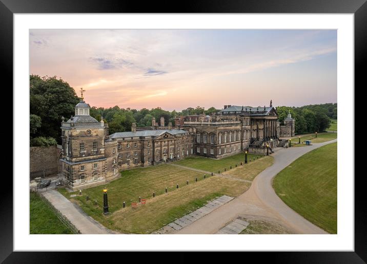 Wentworth Woodhouse Aerial View Framed Mounted Print by Apollo Aerial Photography