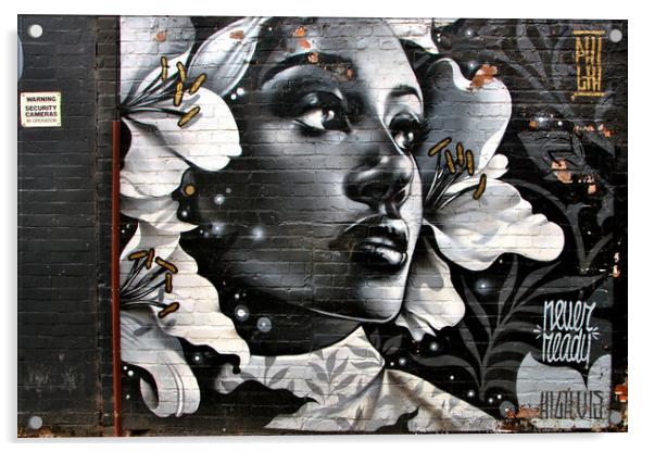 Street Art Graffiti Digbeth Birmingham Acrylic by Andy Evans Photos