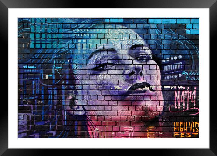 Vibrant Urban Mural in Digbeth Framed Mounted Print by Andy Evans Photos