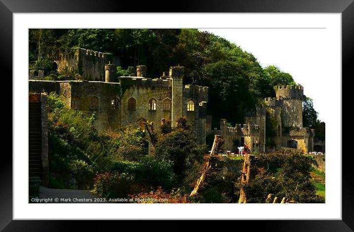 Gwrych Castle Framed Mounted Print by Mark Chesters
