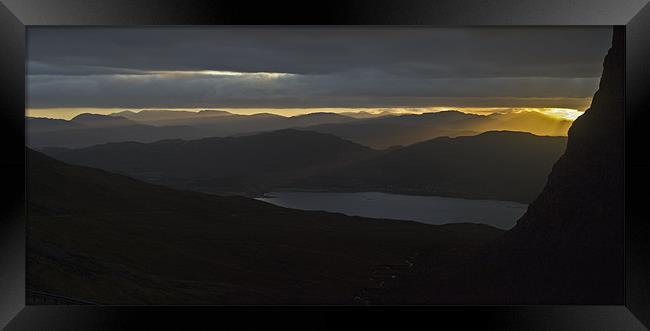 Dawn breaks over Loch Kishorn Framed Print by Gary Eason