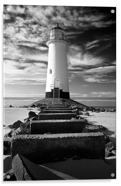Talacre Lighthouse Acrylic by Celtic Origins