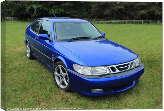 Saab 9-3 Aero Coupe 1999 Canvas Print by Kevin Maughan