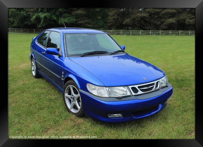Saab 9-3 Aero Coupe 1999 Framed Print by Kevin Maughan