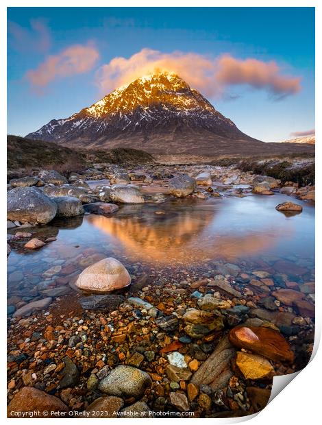 Buachaille Reflection Print by Peter O'Reilly