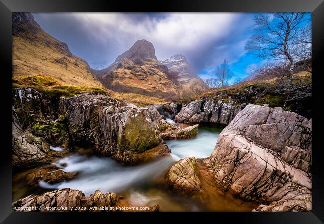 Two Sisters, Glen Coe Framed Print by Peter O'Reilly