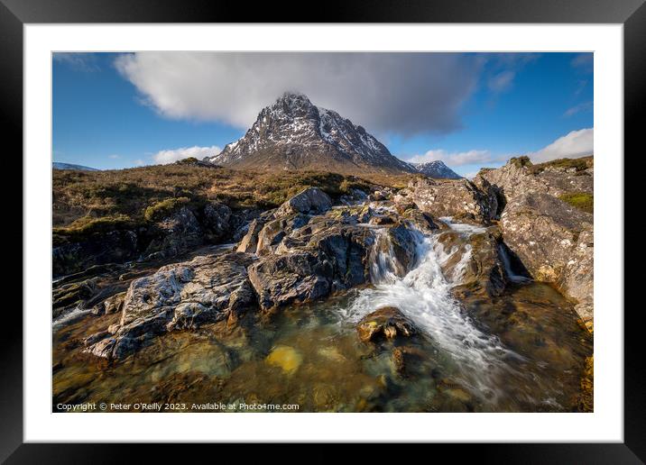 Buachaille Etive Mor, Glen Coe Framed Mounted Print by Peter O'Reilly