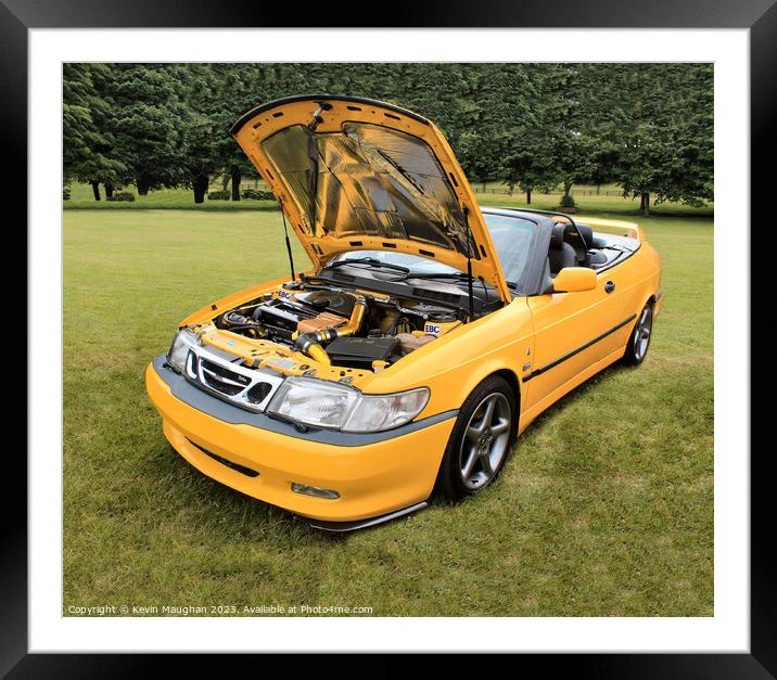 The Glorious Saab Convertible Framed Mounted Print by Kevin Maughan