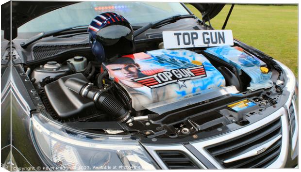 Close Up Of Engine of a Saab 9-3 Canvas Print by Kevin Maughan