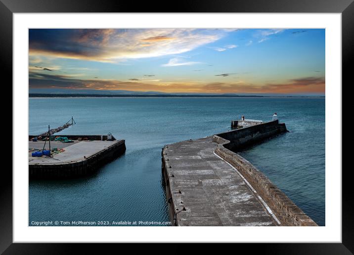 Burghead Bay Sunset Framed Mounted Print by Tom McPherson