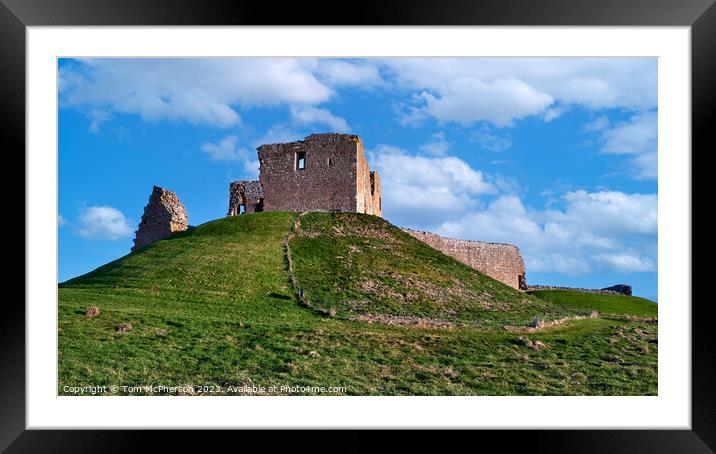  Ruins of Duffus Castle in Moray Framed Mounted Print by Tom McPherson