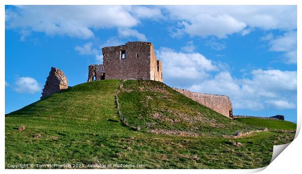  Ruins of Duffus Castle in Moray Print by Tom McPherson