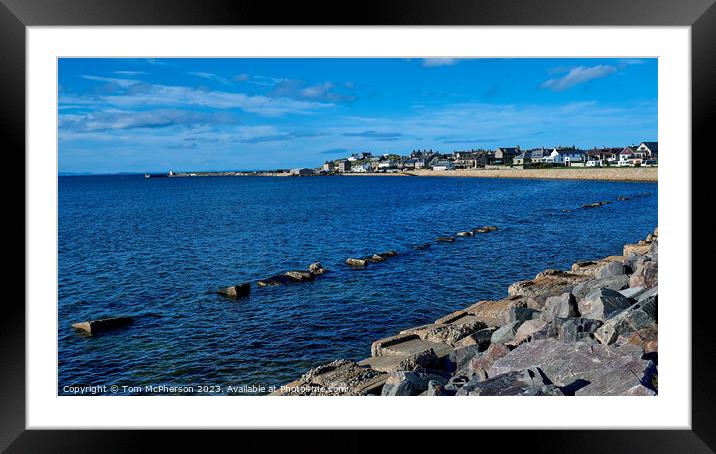 Serenity at Burghead Bay Framed Mounted Print by Tom McPherson