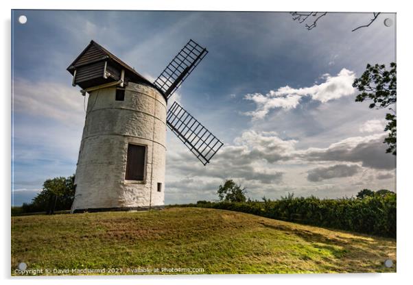 Ashton Windmill, Somerset Acrylic by David Macdiarmid