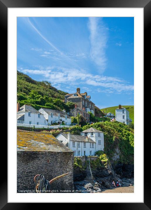 Port Isaac Steps Framed Mounted Print by Paul Grubb