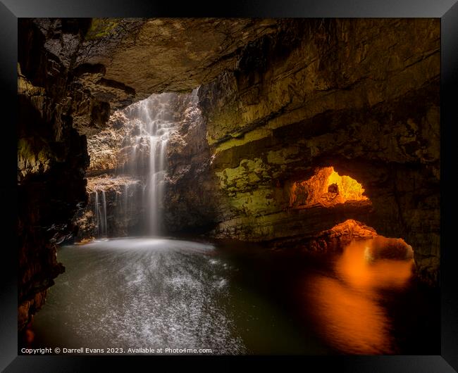 Smoo Cave Framed Print by Darrell Evans