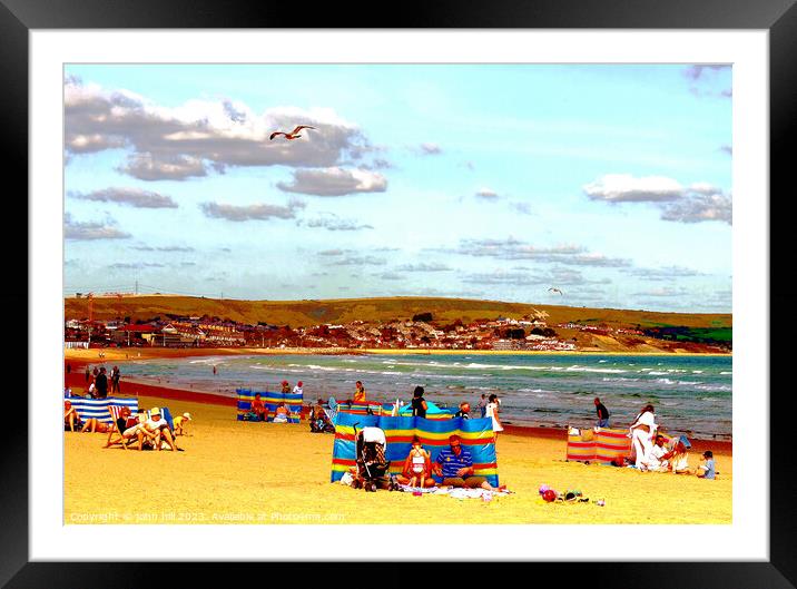 Warm September Day at Swanage Framed Mounted Print by john hill