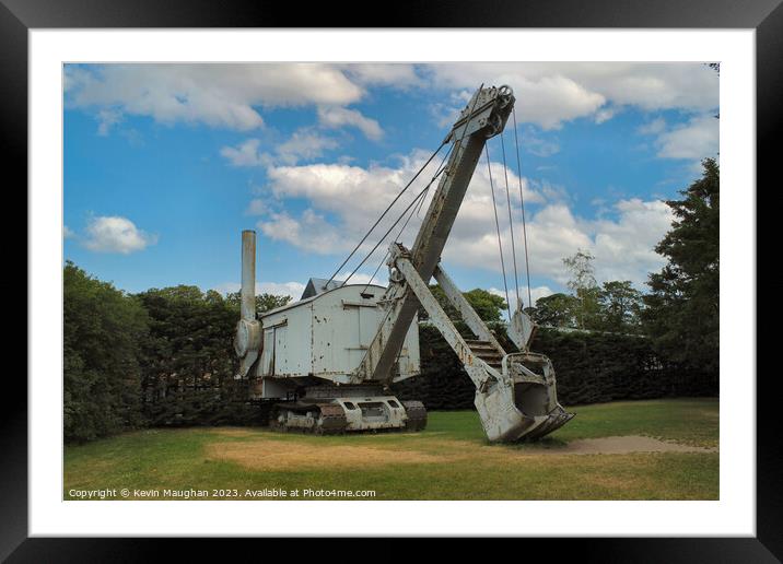 1931 Ruston Bucyrus 25-RB Steam Shovel Framed Mounted Print by Kevin Maughan
