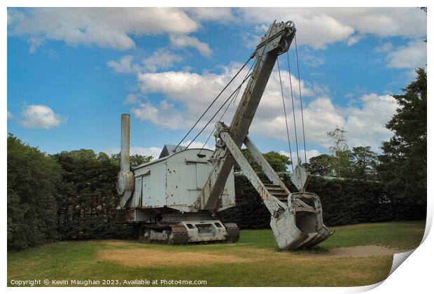 1931 Ruston Bucyrus 25-RB Steam Shovel Print by Kevin Maughan