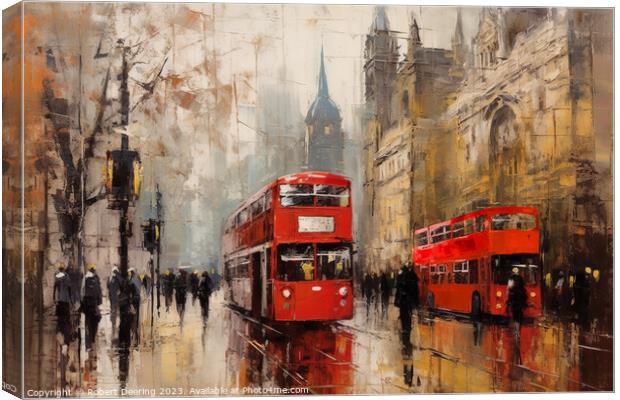 London Street Canvas Print by Robert Deering
