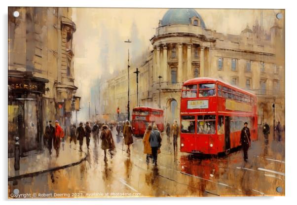 Trip Around London Acrylic by Robert Deering
