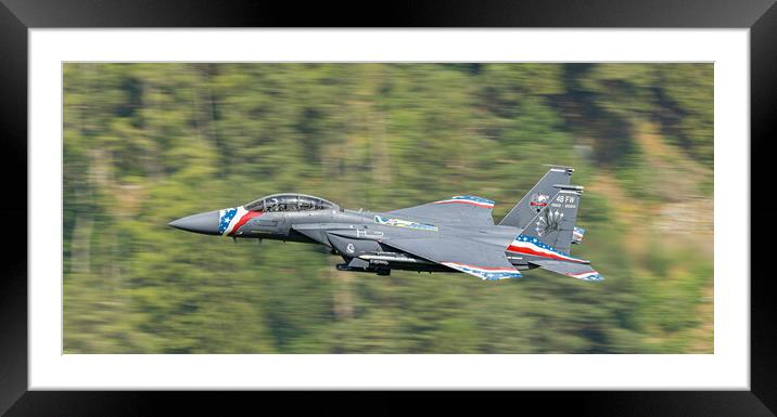 The 70th Anniversary 48th Fighter wing F15 strike  Framed Mounted Print by Rory Trappe