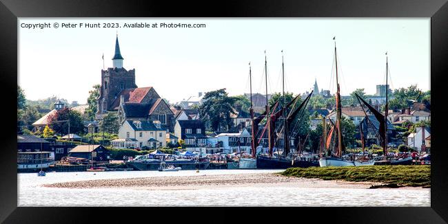 The Hythe As The Evening Tide Comes In Framed Print by Peter F Hunt