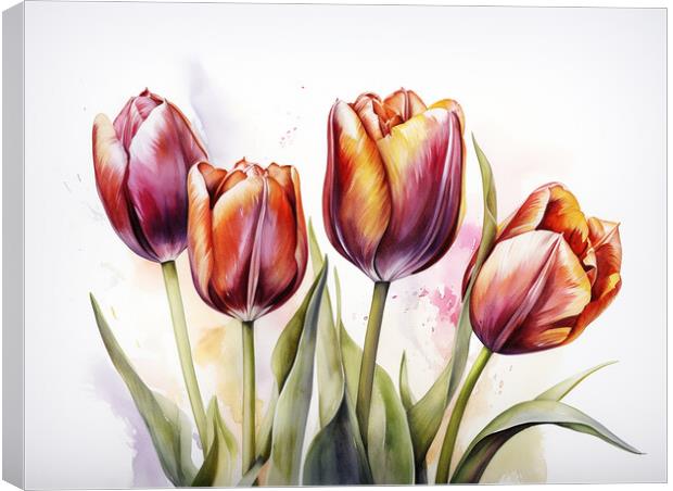 Tulips Canvas Print by Steve Smith