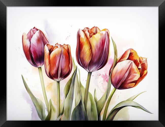 Tulips Framed Print by Steve Smith